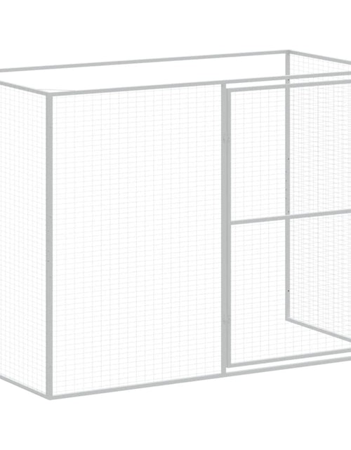 Încărcați imaginea în vizualizatorul Galerie, Cușcă de câine cu țarc antracit 214x457x181 cm oțel galvanizat - Lando
