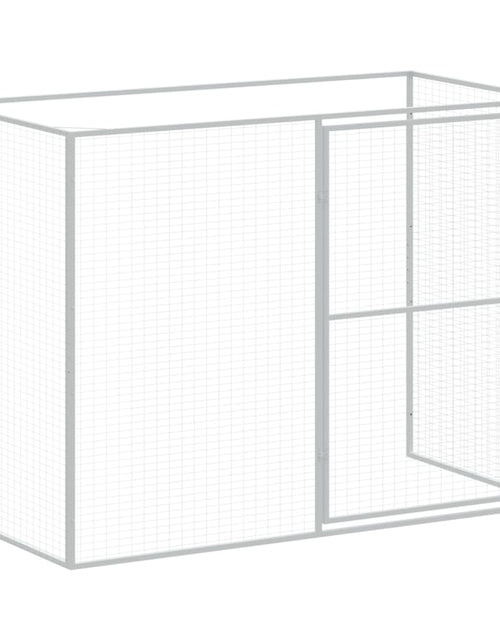 Încărcați imaginea în vizualizatorul Galerie, Cușcă de câine cu țarc antracit 214x1069x181 cm oțel galvanizat - Lando
