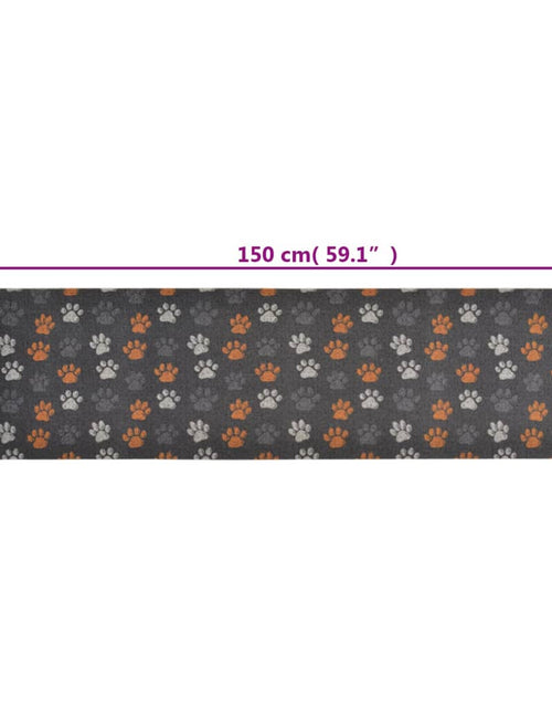 Загрузите изображение в средство просмотра галереи, Covor de bucătărie lavabil Paws, 45x150 cm, catifea - Lando
