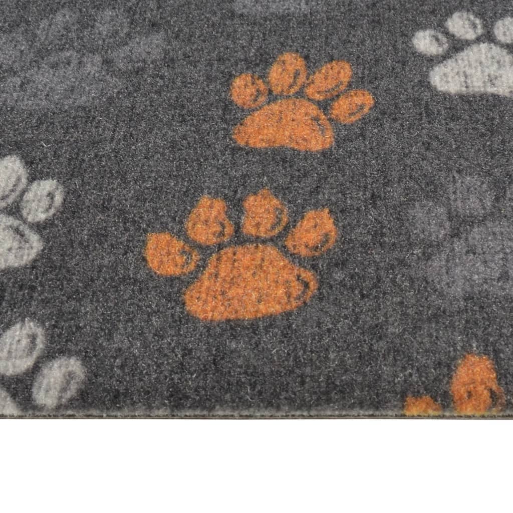 Covor de bucătărie lavabil Paws, 60x300 cm, catifea - Lando