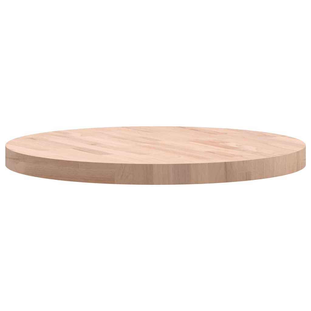 Blat de masă rotund, Ø60x4 cm, lemn masiv de fag - Lando