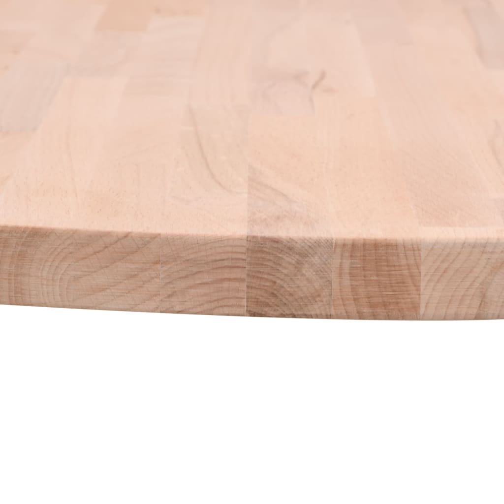 Blat de masă rotund, Ø70x4 cm, lemn masiv de fag - Lando