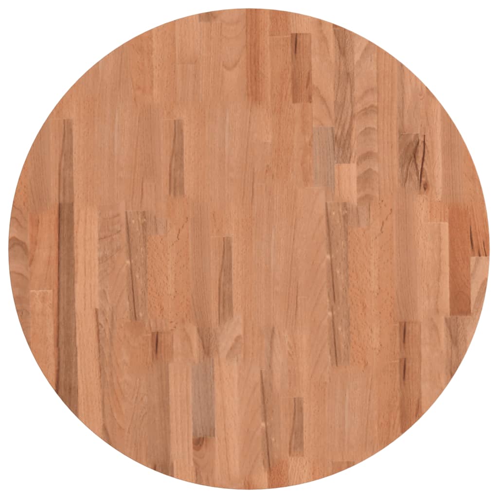 Blat de masă rotund, Ø70x1,5 cm, lemn masiv de fag - Lando