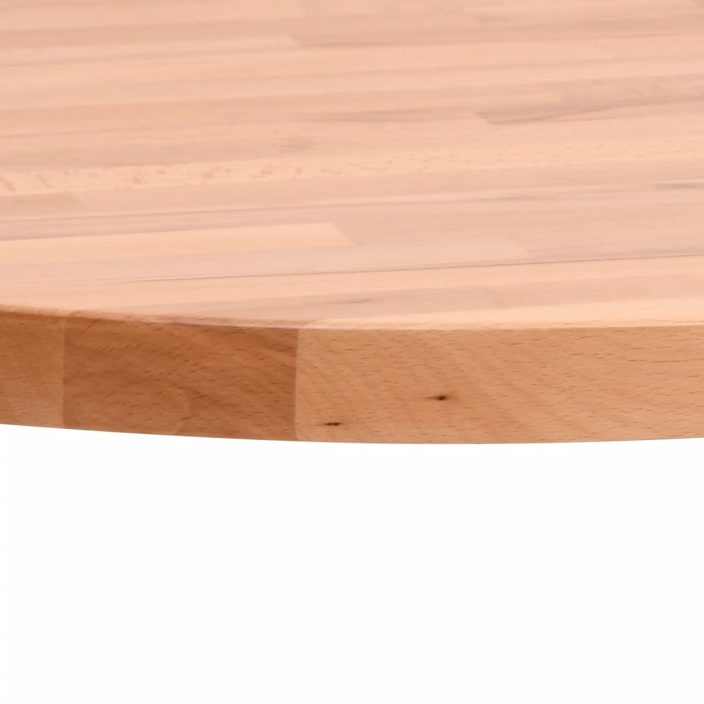 Blat de masă rotund, Ø80x1,5 cm, lemn masiv de fag - Lando