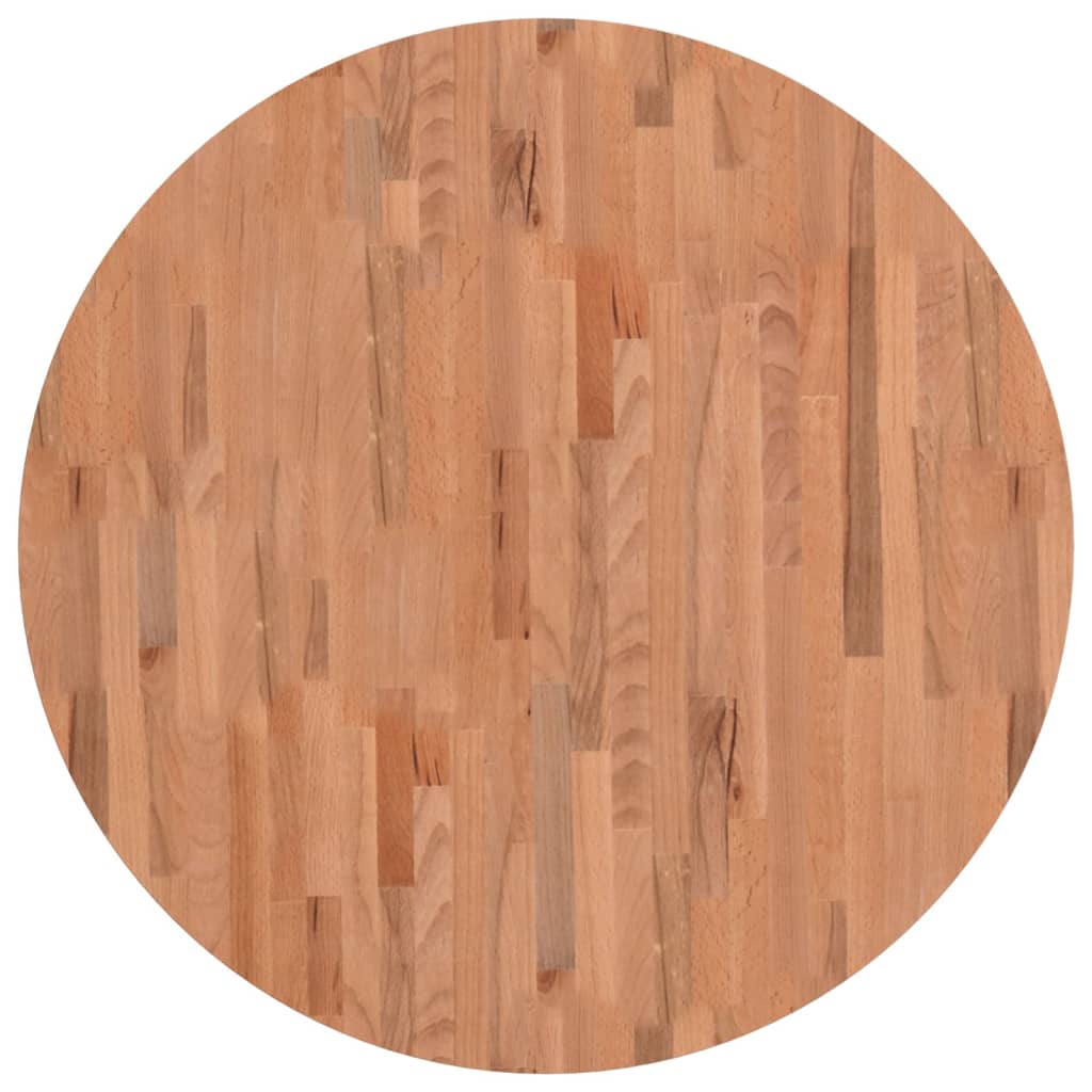 Blat de masă rotund, Ø90x1,5 cm, lemn masiv de fag - Lando