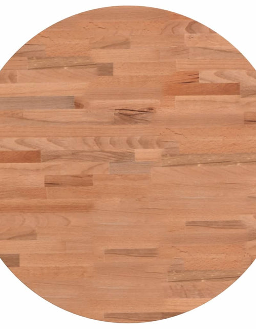 Încărcați imaginea în vizualizatorul Galerie, Blat de masă rotund, Ø50x2,5 cm, lemn masiv de fag - Lando
