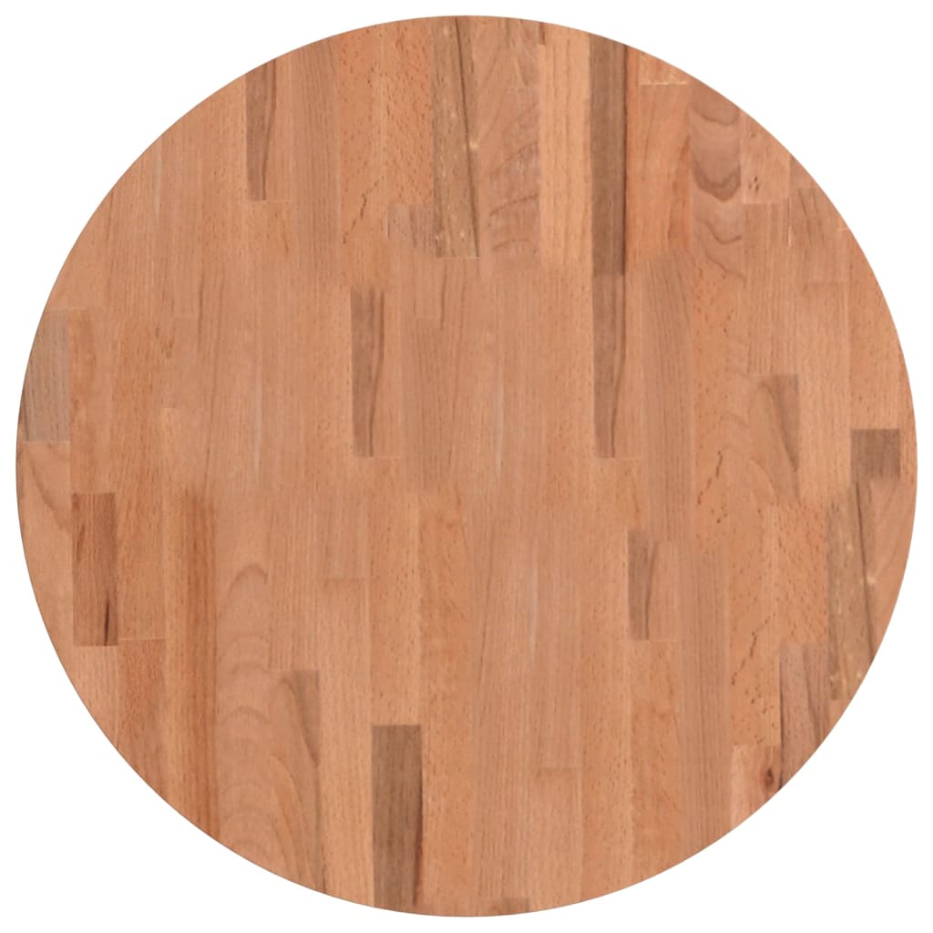Blat de masă rotund, Ø60x2,5 cm, lemn masiv de fag - Lando