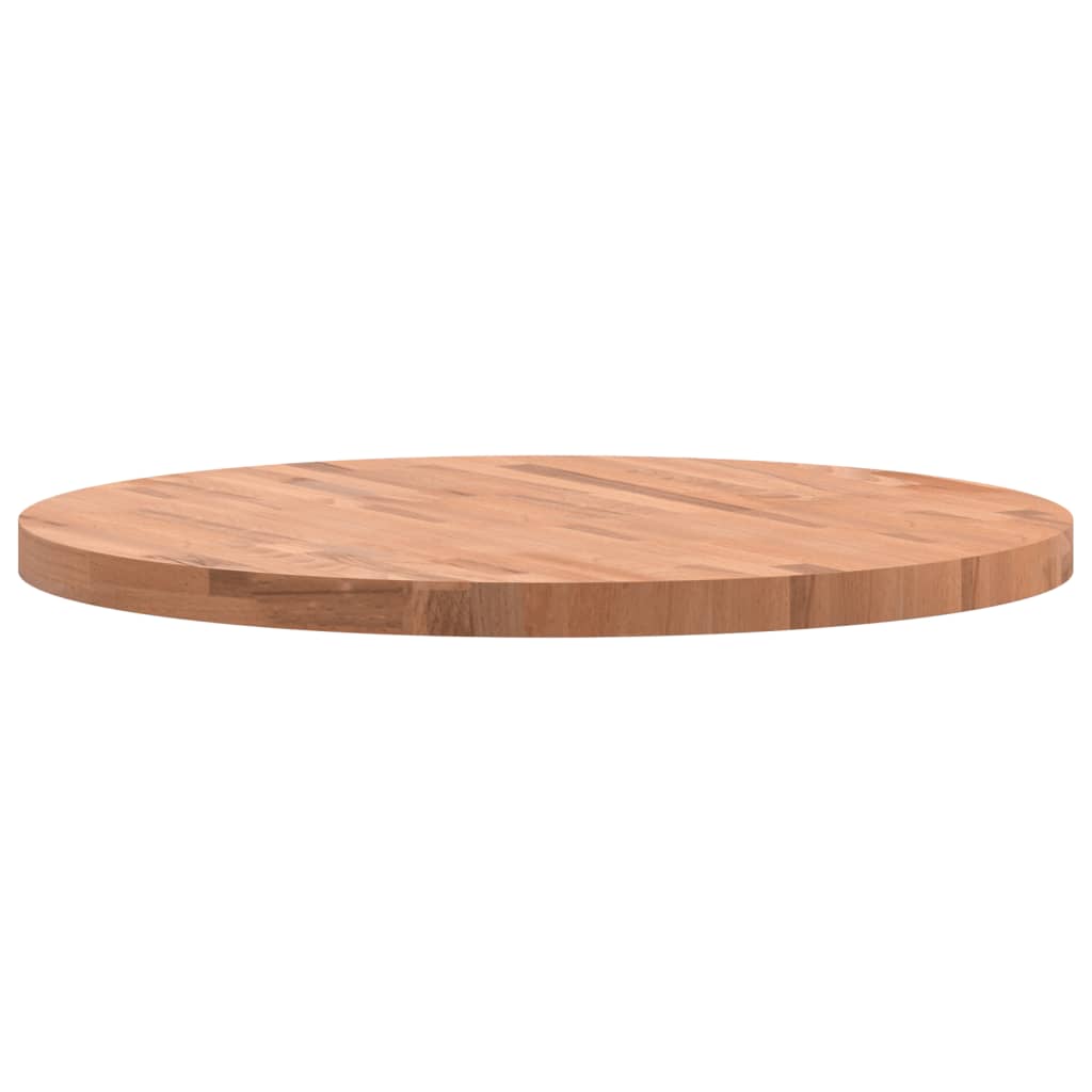 Blat de masă rotund, Ø80x4 cm, lemn masiv de fag - Lando