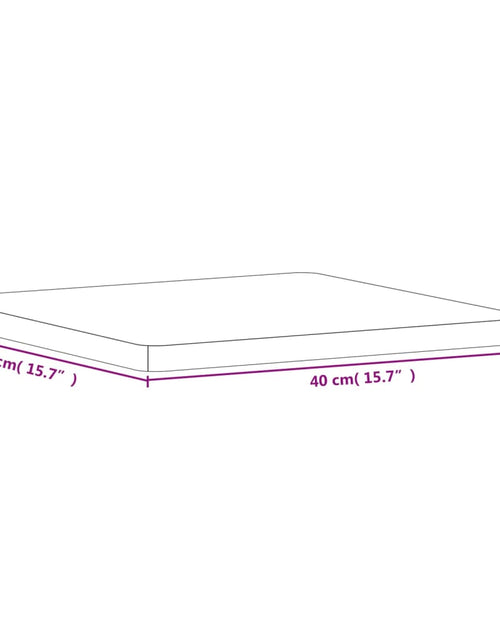 Încărcați imaginea în vizualizatorul Galerie, Blat de masă pătrat, 40x40x2,5 cm, lemn masiv de fag - Lando
