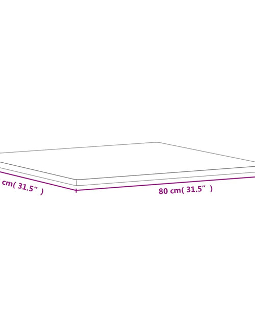Încărcați imaginea în vizualizatorul Galerie, Blat de masă pătrat, 80x80x2,5 cm, lemn masiv de fag - Lando
