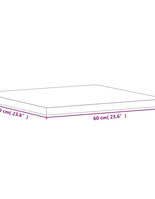 Загрузите изображение в средство просмотра галереи, Blat de masă pătrat, 60x60x4 cm, lemn masiv de fag - Lando
