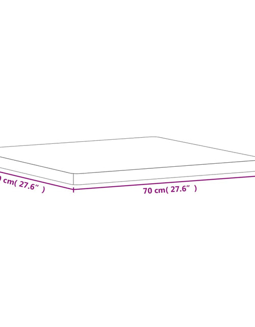 Încărcați imaginea în vizualizatorul Galerie, Blat de masă pătrat, 70x70x4 cm, lemn masiv de fag - Lando
