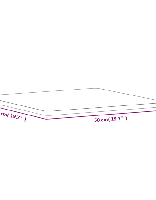 Încărcați imaginea în vizualizatorul Galerie, Blat de masă pătrat, 50x50x1,5 cm, lemn masiv de fag - Lando
