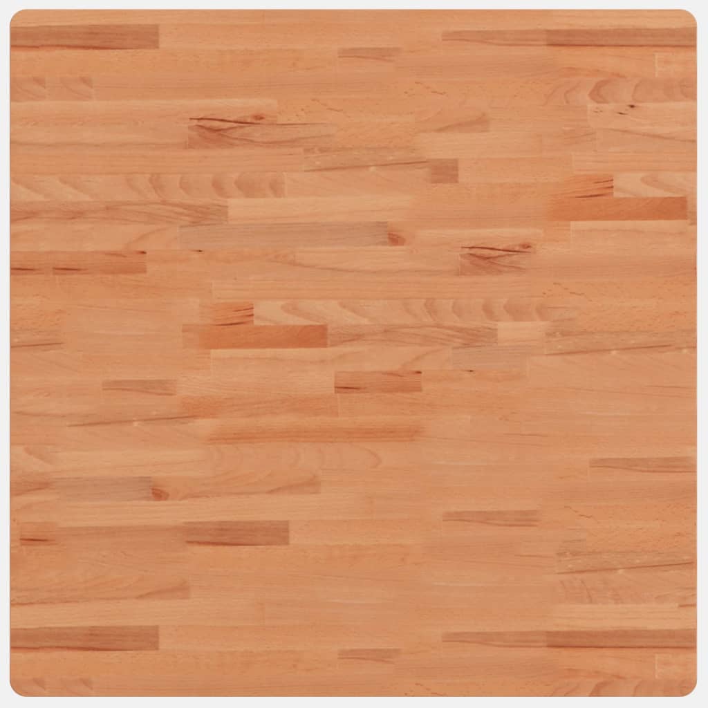 Blat de masă pătrat, 80x80x1,5 cm, lemn masiv de fag - Lando