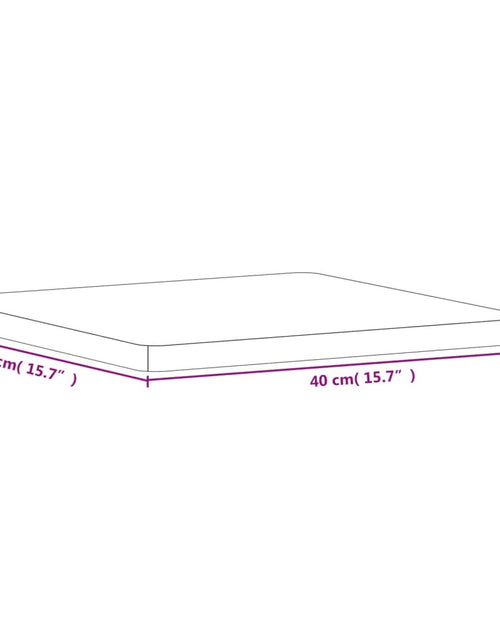 Încărcați imaginea în vizualizatorul Galerie, Blat de masă pătrat, 40x40x2,5 cm, lemn masiv de fag - Lando
