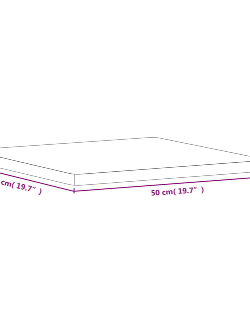 Încărcați imaginea în vizualizatorul Galerie, Blat de masă pătrat, 50x50x2,5 cm, lemn masiv de fag - Lando
