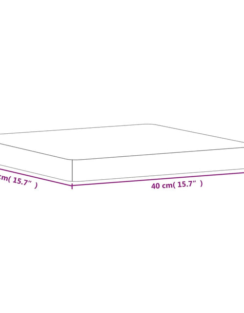 Încărcați imaginea în vizualizatorul Galerie, Blat de masă pătrat, 40x40x4 cm, lemn masiv de fag - Lando
