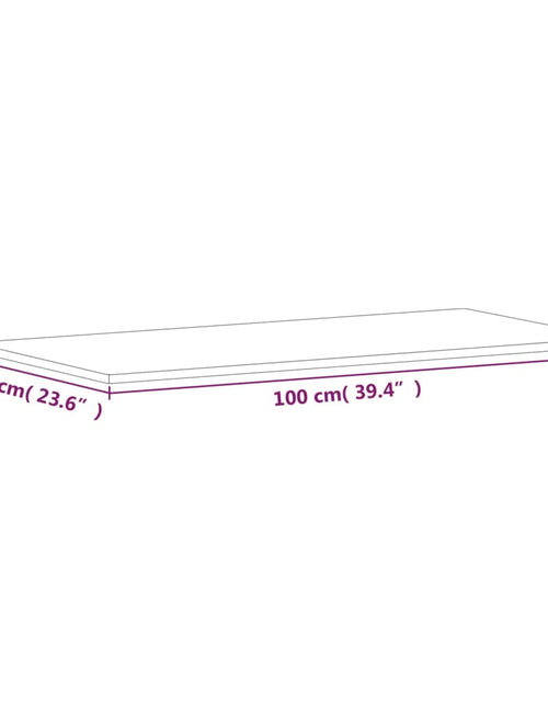 Загрузите изображение в средство просмотра галереи, Blat de baie, 100x60x1,5 cm, lemn masiv de fag - Lando
