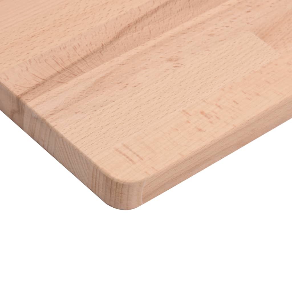 Blat de baie, 80x40x2,5 cm, lemn masiv de fag - Lando