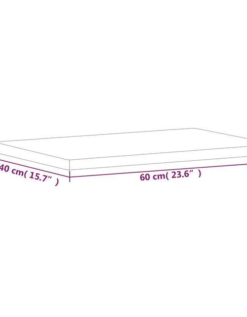 Загрузите изображение в средство просмотра галереи, Blat de baie, 60x40x2,5 cm, lemn masiv de fag - Lando
