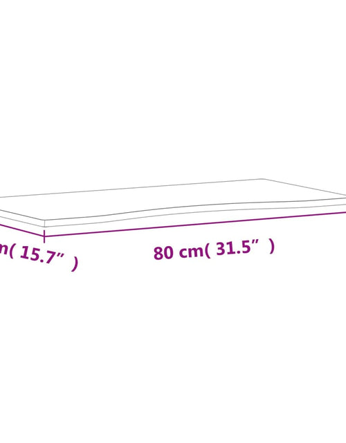 Încărcați imaginea în vizualizatorul Galerie, Blat de birou, 80x(36-40)x1,5 cm, lemn masiv de fag - Lando
