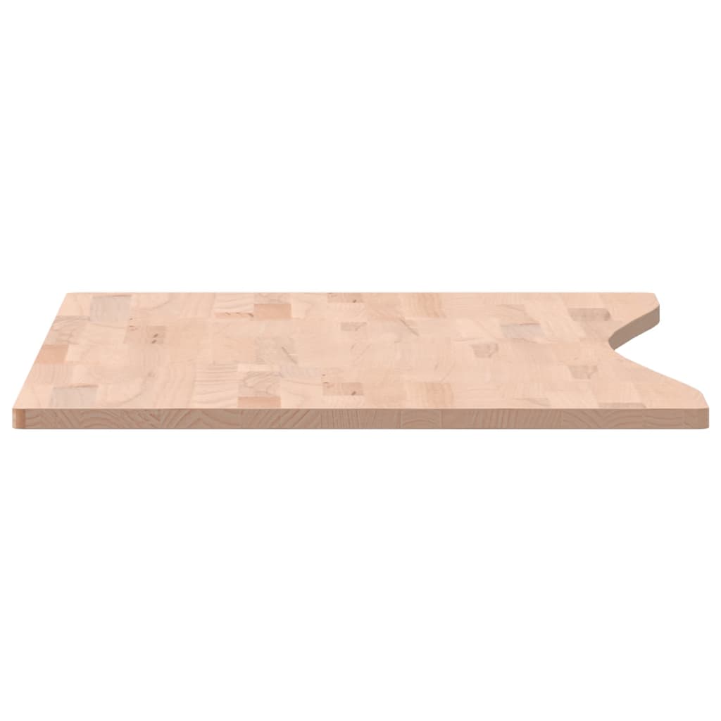 Blat de birou, 100x(45-50)x1,5 cm, lemn masiv de fag - Lando