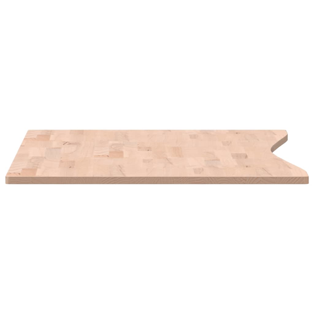 Blat de birou, 110x(55-60)x1,5 cm, lemn masiv de fag - Lando