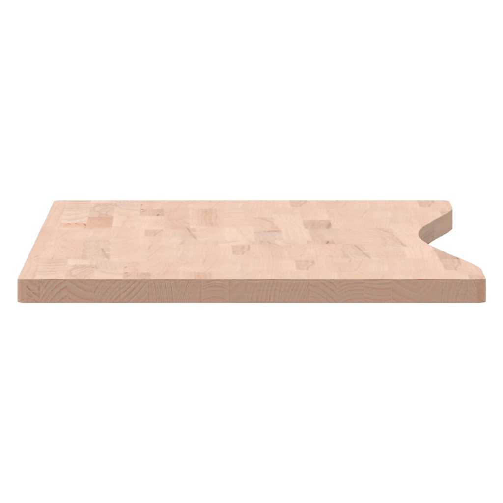 Blat de birou, 100x(45-50)x2,5 cm, lemn masiv de fag - Lando