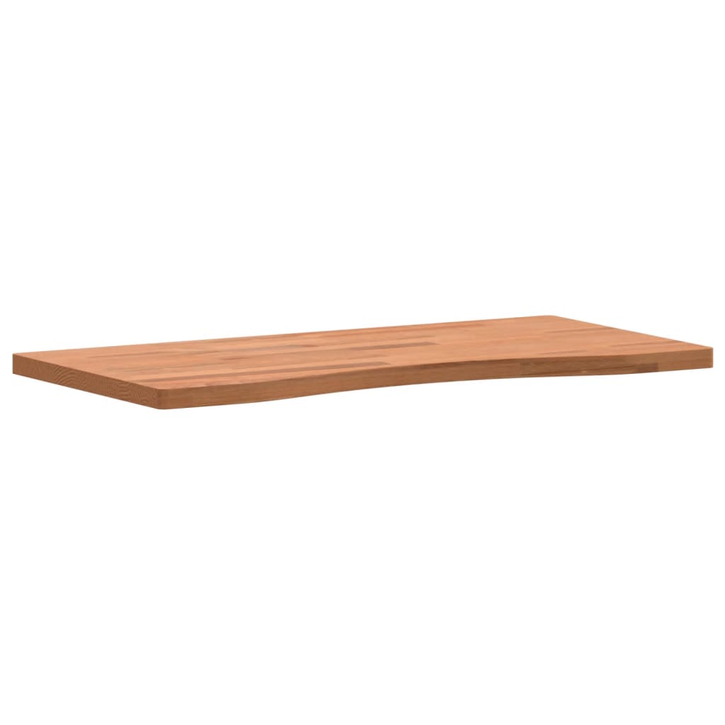 Blat de birou, 80x(36-40)x2,5 cm, lemn masiv de fag - Lando