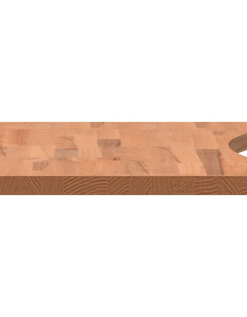 Încărcați imaginea în vizualizatorul Galerie, Blat de birou, 80x(36-40)x2,5 cm, lemn masiv de fag - Lando
