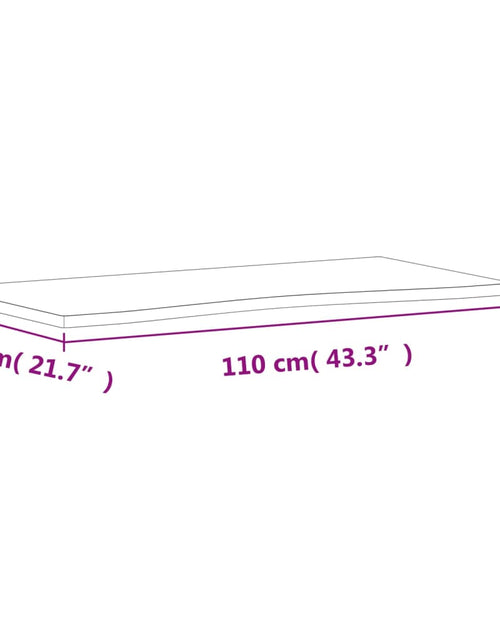 Загрузите изображение в средство просмотра галереи, Blat de birou, 110x(50-55)x2,5 cm, lemn masiv de fag - Lando
