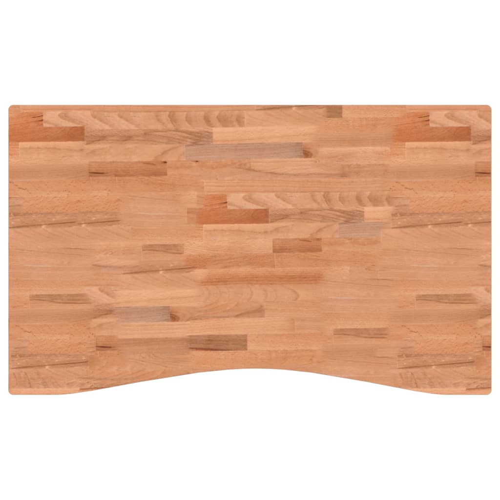 Blat de birou, 100x(55-60)x2,5 cm, lemn masiv de fag - Lando