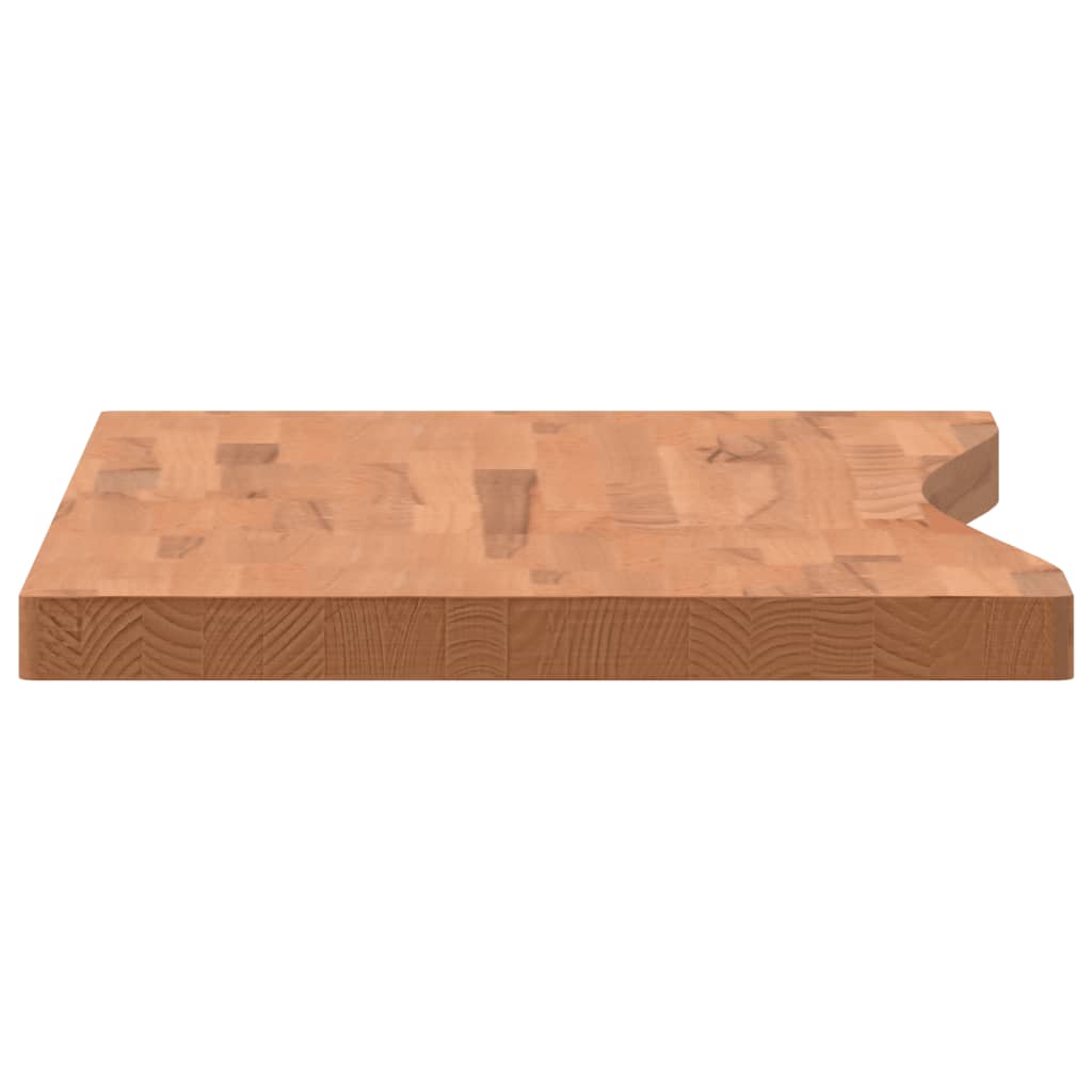 Blat de birou, 100x(45-50)x4 cm, lemn masiv de fag - Lando