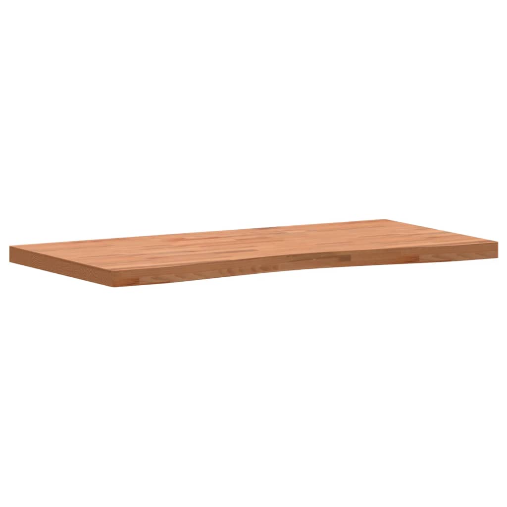 Blat de birou, 110x(50-55)x4 cm, lemn masiv de fag - Lando