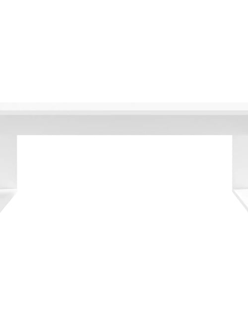 Загрузите изображение в средство просмотра галереи, Măsuță de cafea, alb, 102x50x35 cm, lemn compozit Lando - Lando
