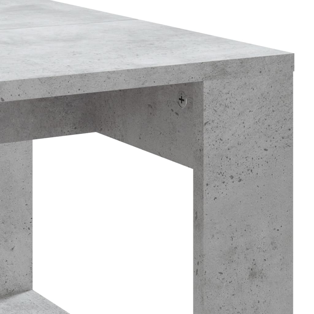 Măsuță de cafea, gri beton, 102x50x35 cm, lemn prelucrat Lando - Lando