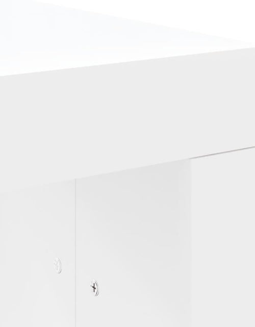 Încărcați imaginea în vizualizatorul Galerie, Măsuță de cafea, alb, 102x50x36 cm, lemn prelucrat Lando - Lando
