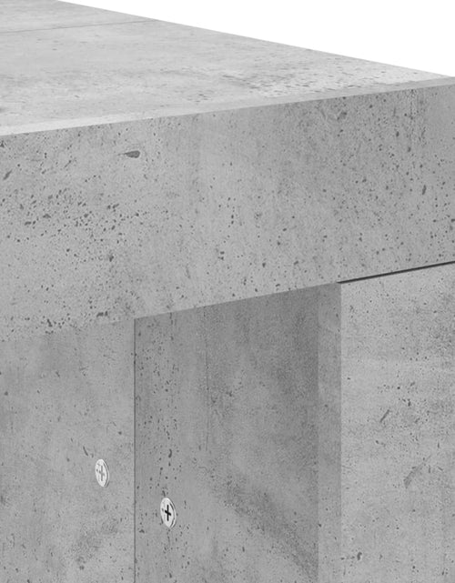 Încărcați imaginea în vizualizatorul Galerie, Măsuță de cafea, gri beton, 102x50x36 cm, lemn prelucrat Lando - Lando
