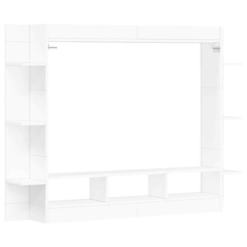 Comodă TV, alb, 152x22x113 cm, lemn prelucrat - Lando