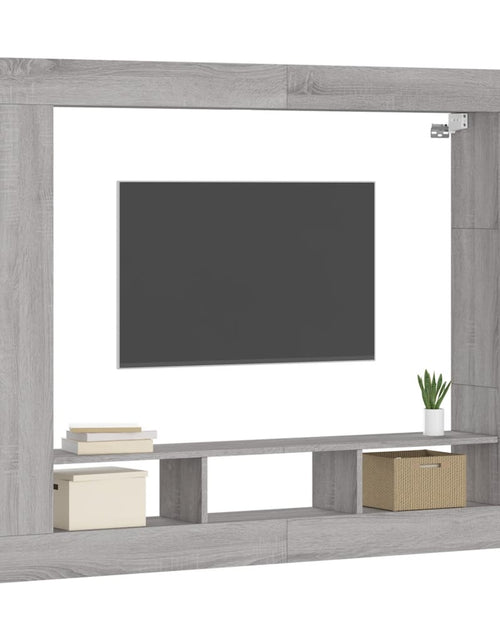 Încărcați imaginea în vizualizatorul Galerie, Comodă TV, gri sonoma, 152x22x113 cm, lemn prelucrat - Lando
