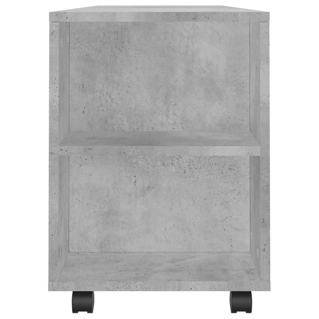 Comodă TV, gri beton, 102x34,5x43 cm, lemn prelucrat Lando - Lando