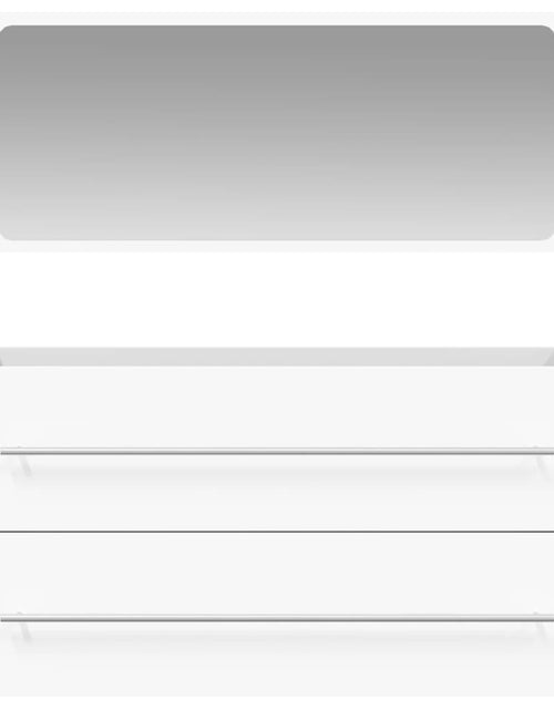 Încărcați imaginea în vizualizatorul Galerie, Dulap de baie cu oglindă, alb, lemn prelucrat - Lando
