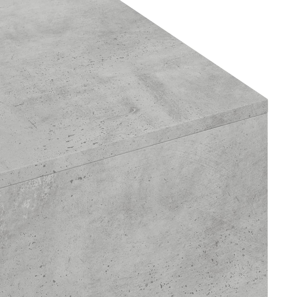 Măsuță de cafea, gri beton, 100x49,5x31 cm, lemn prelucrat Lando - Lando