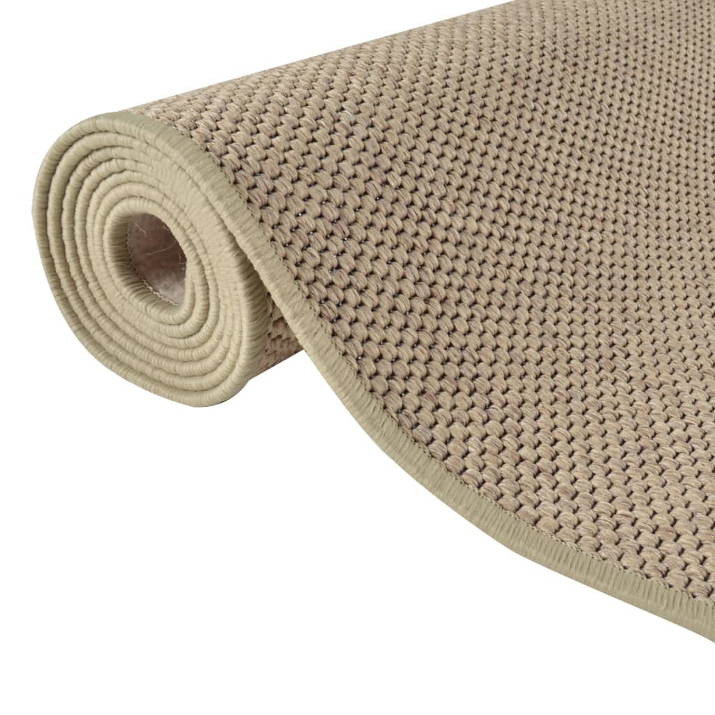 Covor traversă aspect sisal, nisipiu, 80x200 cm Lando - Lando