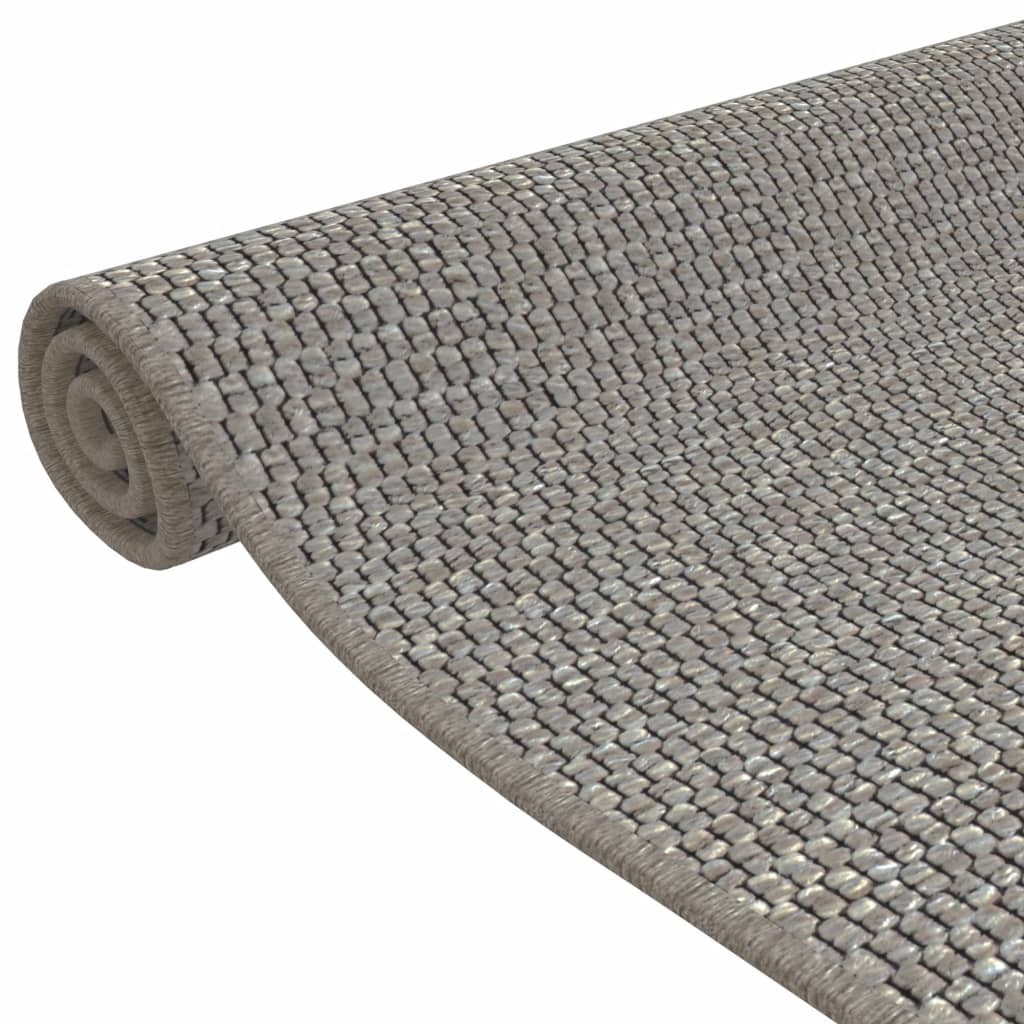 Covor traversă cu aspect sisal, argintiu, 50x100 cm Lando - Lando