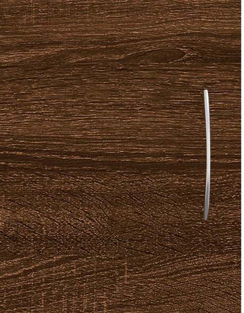 Încărcați imaginea în vizualizatorul Galerie, Comodă TV, stejar maro, 102x30x37,5 cm, lemn prelucrat Lando - Lando
