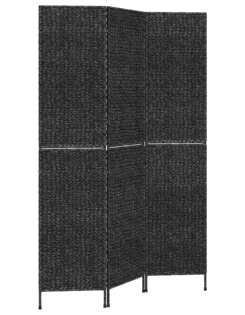Загрузите изображение в средство просмотра галереи, Paravan de cameră cu 3 panouri negru 122x180 cm, zambilă de apă - Lando

