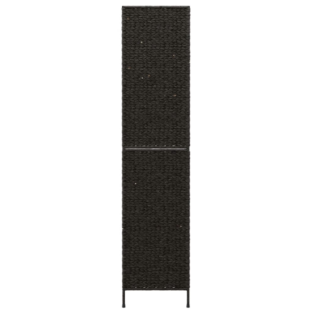 Paravan de cameră cu 5 panouri negru 205x180 cm zambilă de apă - Lando