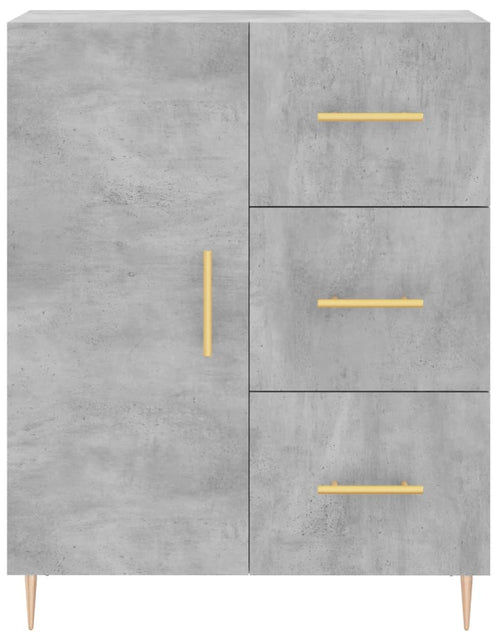 Загрузите изображение в средство просмотра галереи, Dulap înalt, gri beton, 69,5x34x180, lemn compozit Lando - Lando
