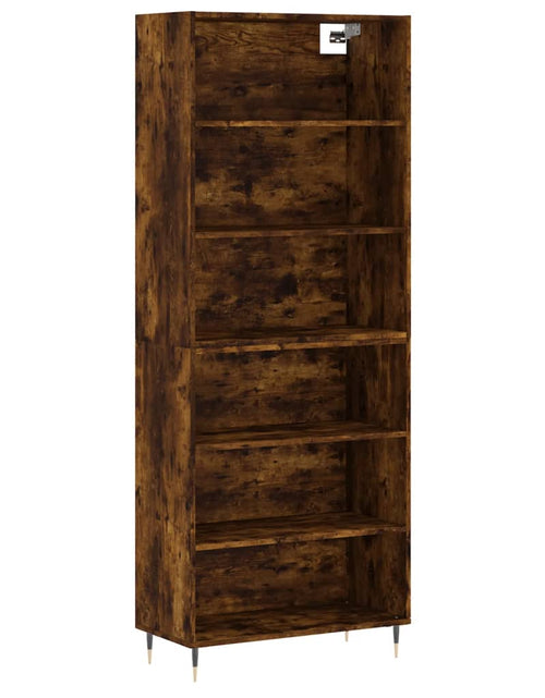 Încărcați imaginea în vizualizatorul Galerie, Dulap înalt, stejar fumuriu, 69,5x32,5x180 cm, lemn compozit Lando - Lando
